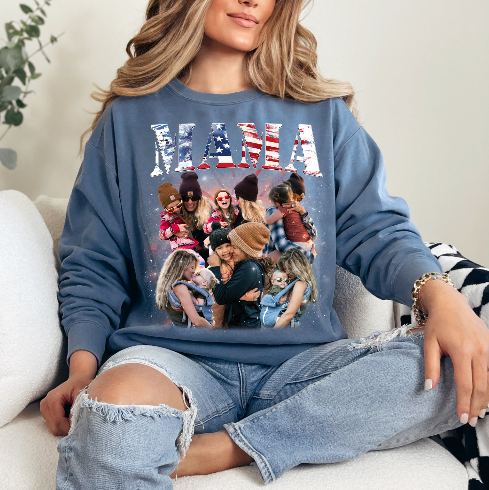 American Mama Custom Shirt – Retro 4th of July Gift for Mom