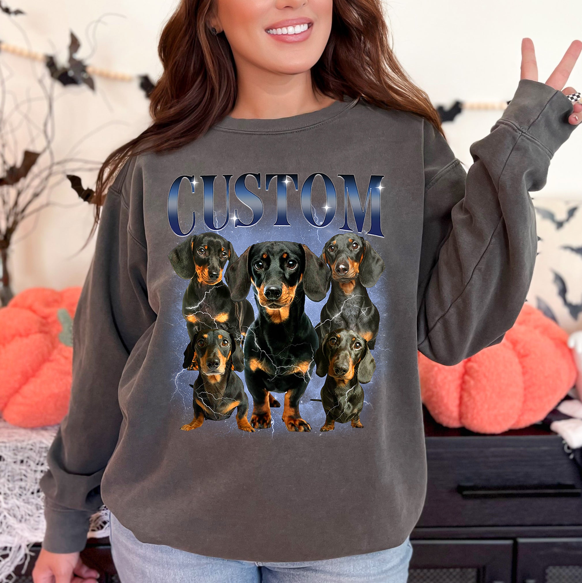 Custom Dog Photo On Shirt - Personalized Pet Photo Collage Shirt