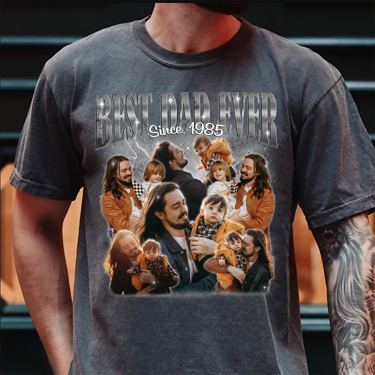 Personalized Grill Master Shirt – Custom Photo Dad Tee