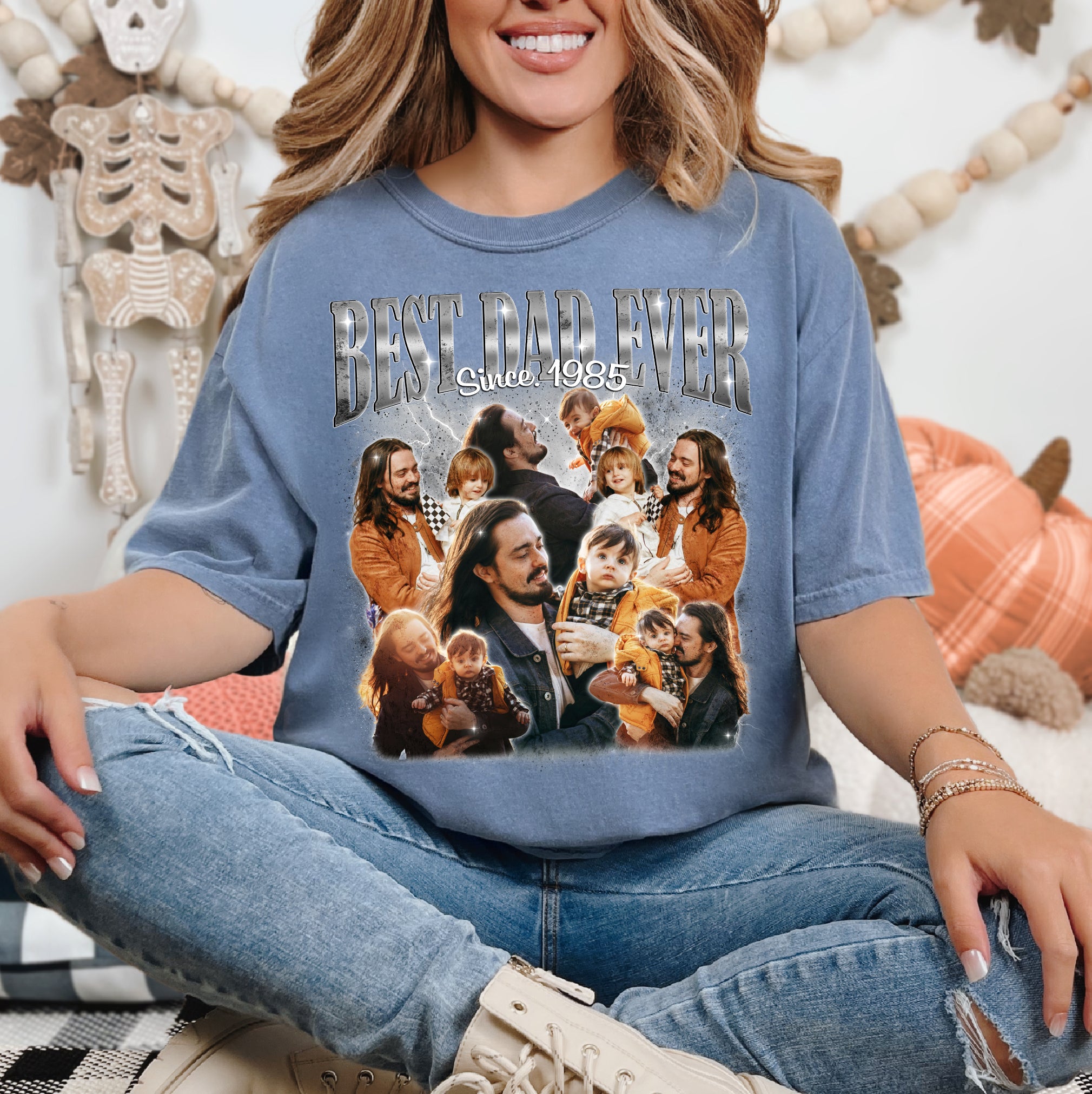 Best Dad Ever Shirt – Custom Photo Dad & Son Tee