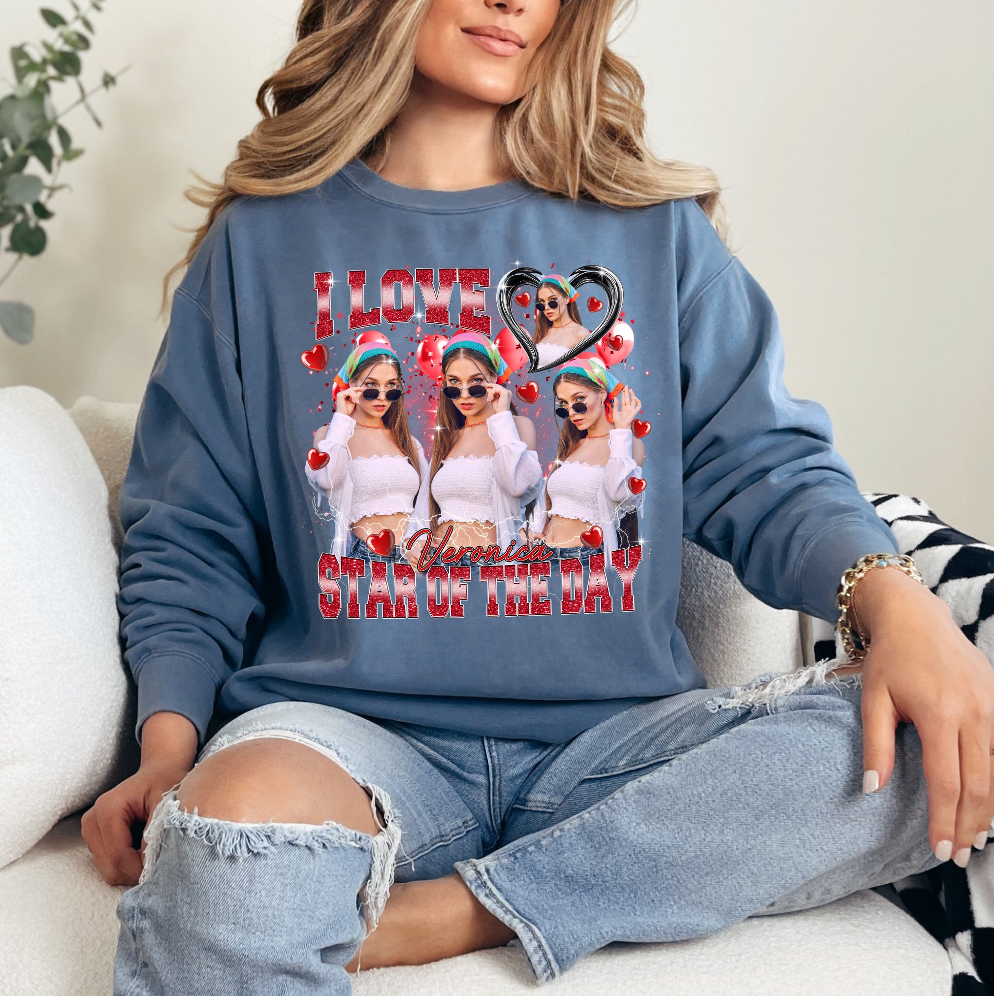 Unique Personalized Photo Shirt – Show Your Love Like a Star of The Day