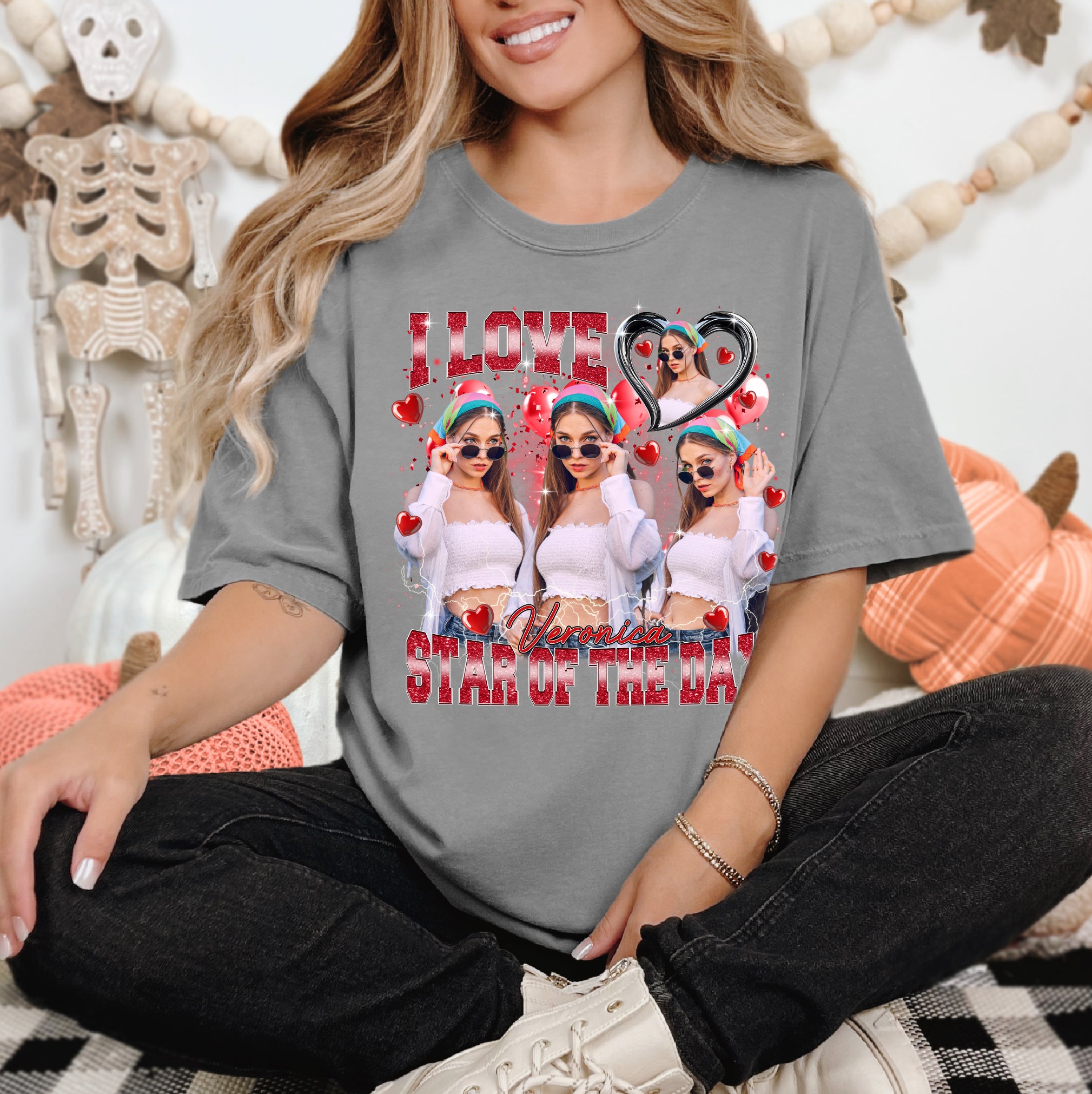 Unique Personalized Photo Shirt – Show Your Love Like a Star of The Day