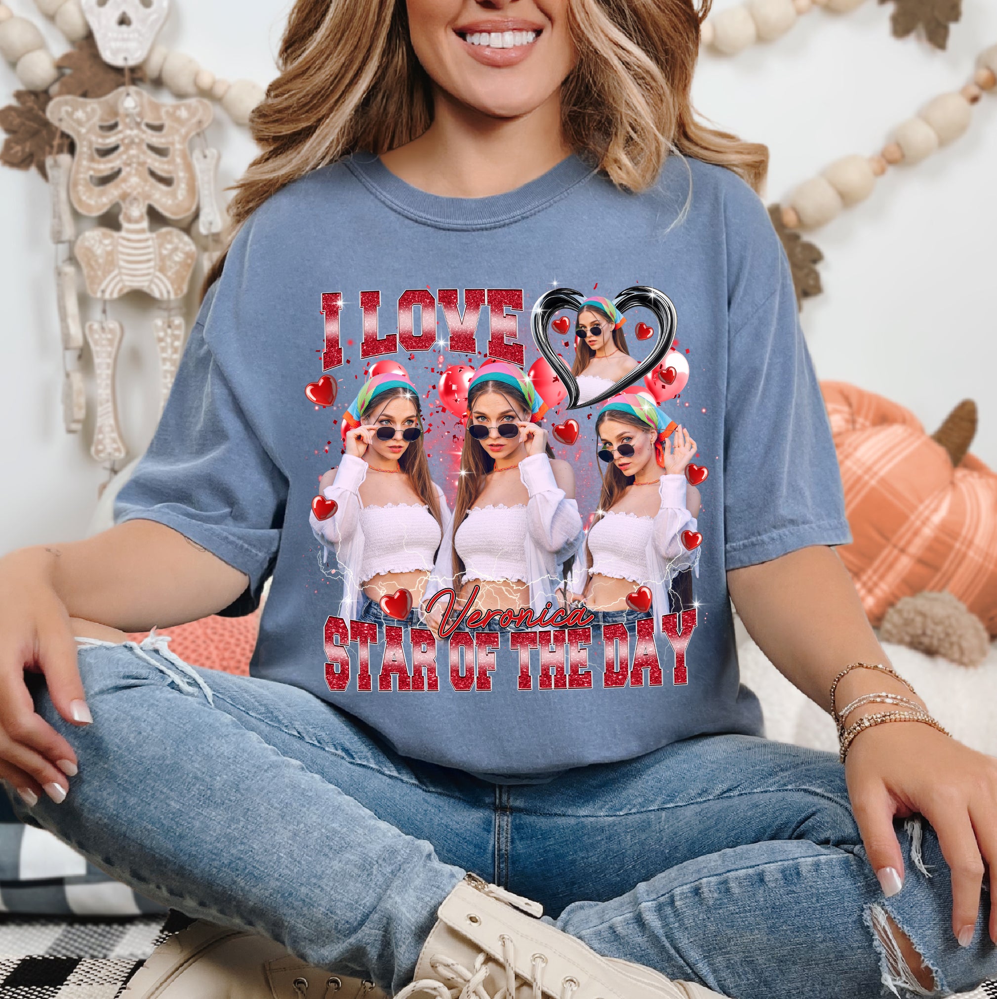 Unique Personalized Photo Shirt – Show Your Love Like a Star of The Day