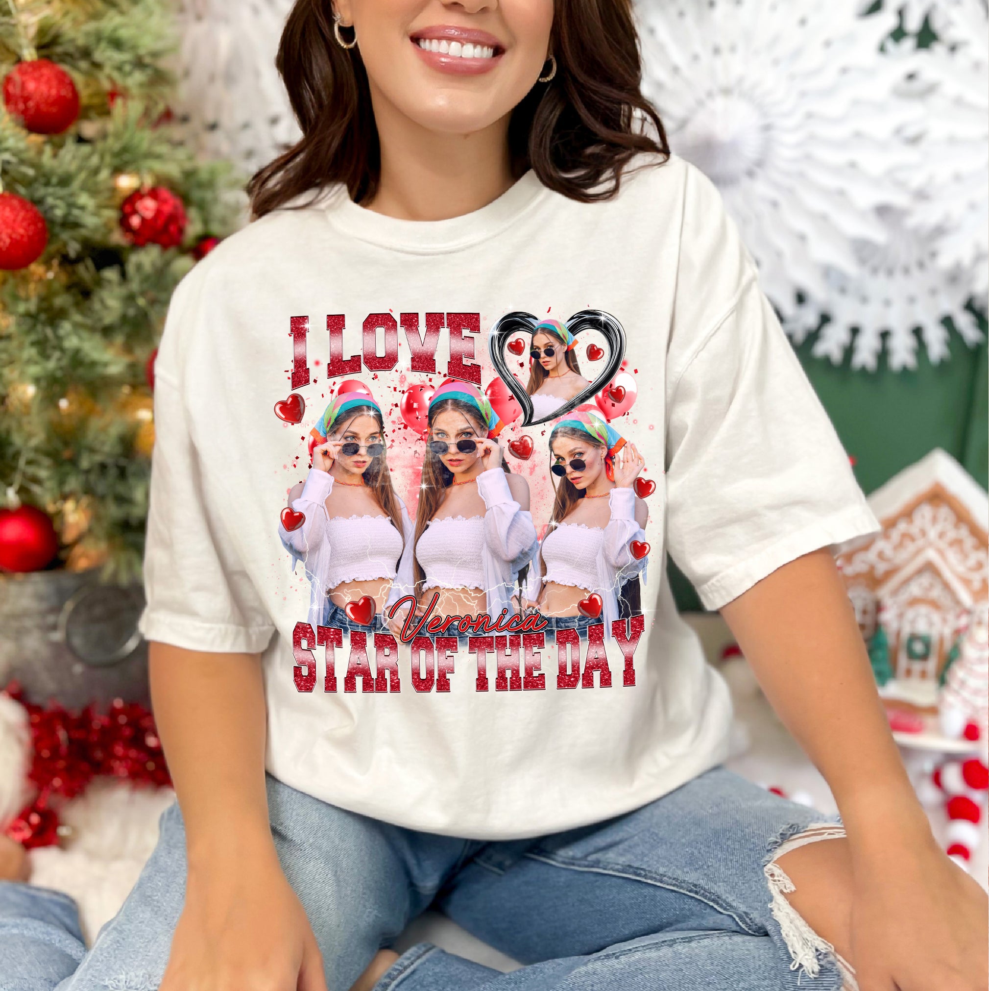 Unique Personalized Photo Shirt – Show Your Love Like a Star of The Day