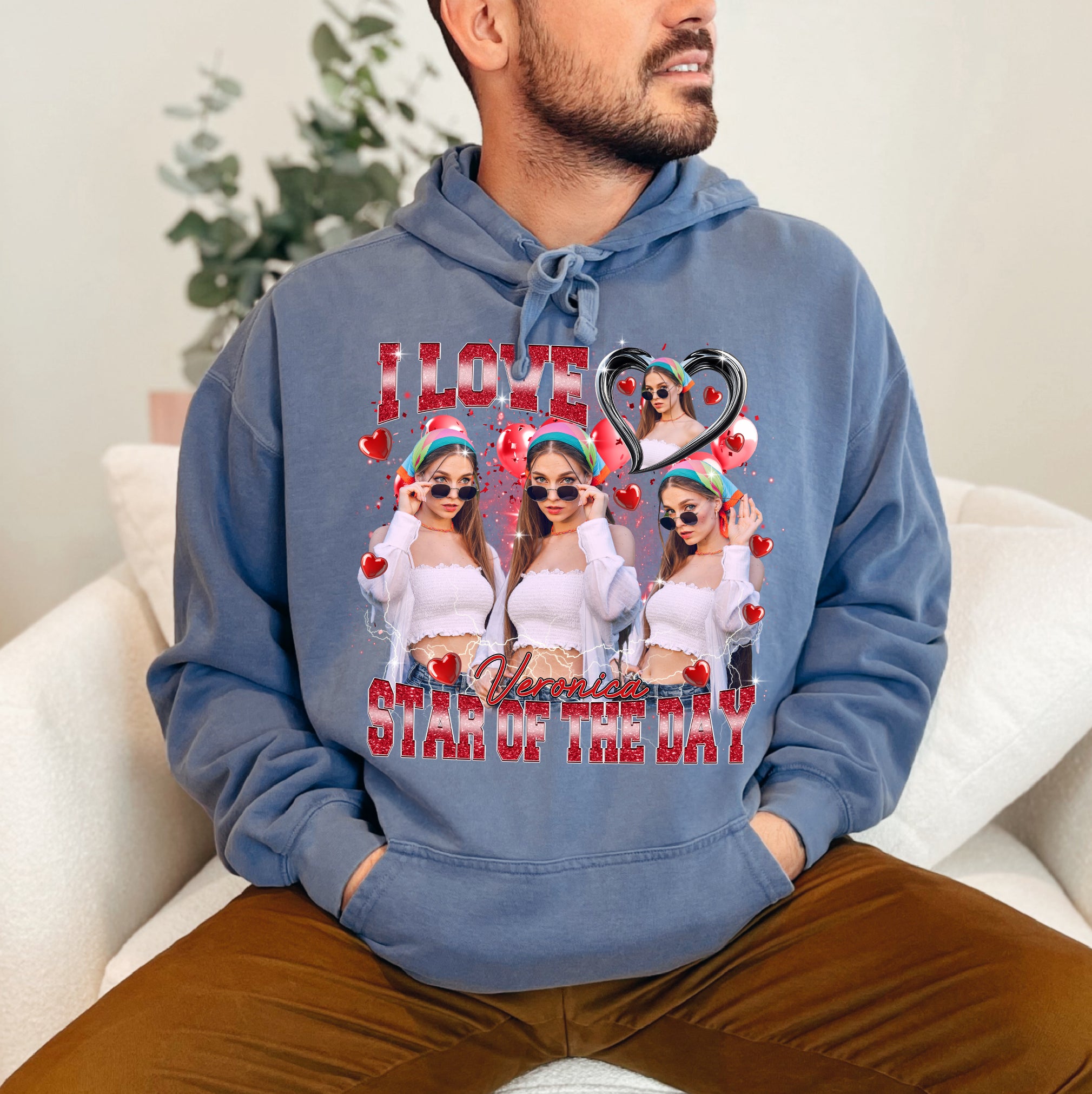 Unique Personalized Photo Shirt – Show Your Love Like a Star of The Day