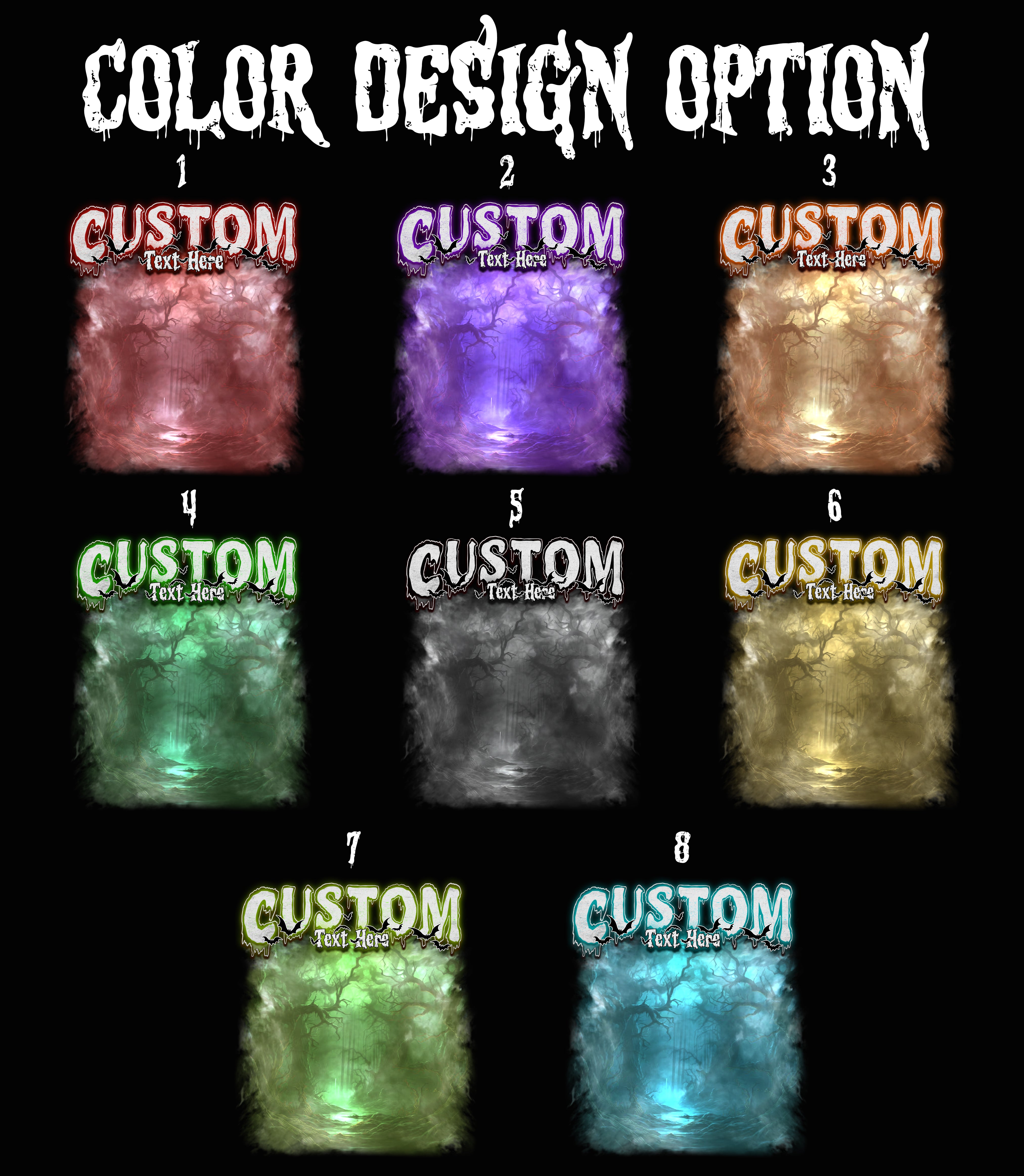 Creepy Red Haze – Custom Name Halloween Comfort Colors Shirt