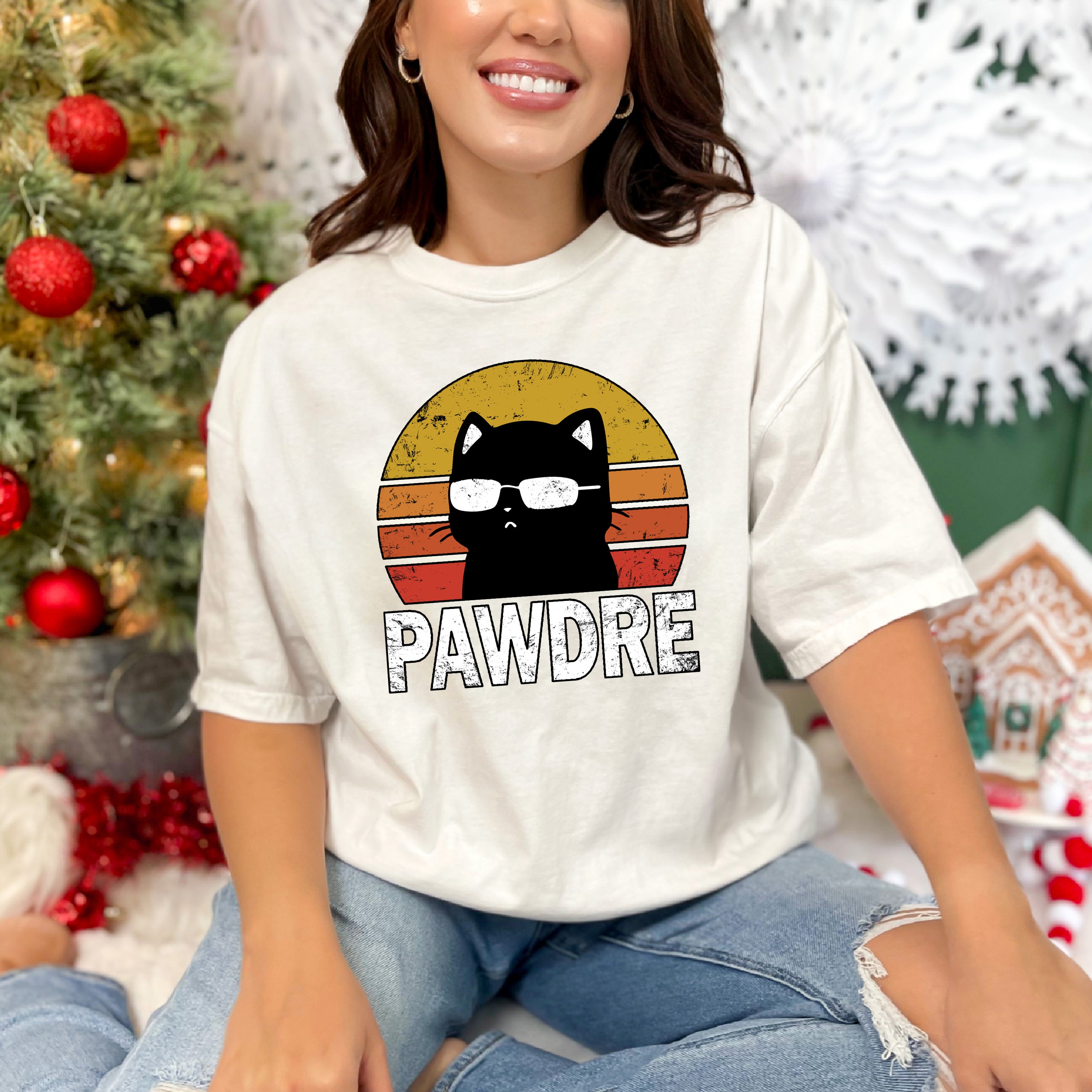 Pawdre Cat Dad Comfort Colors Shirt, Funny Pawdre Shirt for Cat Dad, Gift for Him