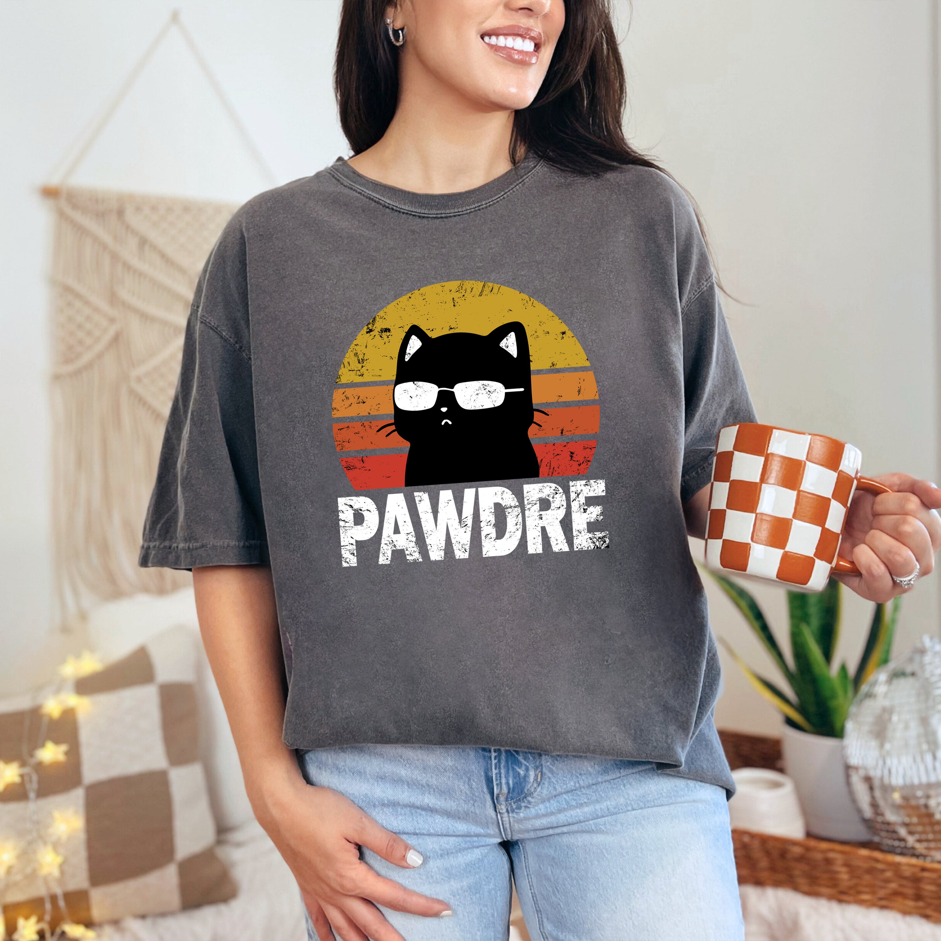 Pawdre Cat Dad Comfort Colors Shirt, Funny Pawdre Shirt for Cat Dad, Gift for Him