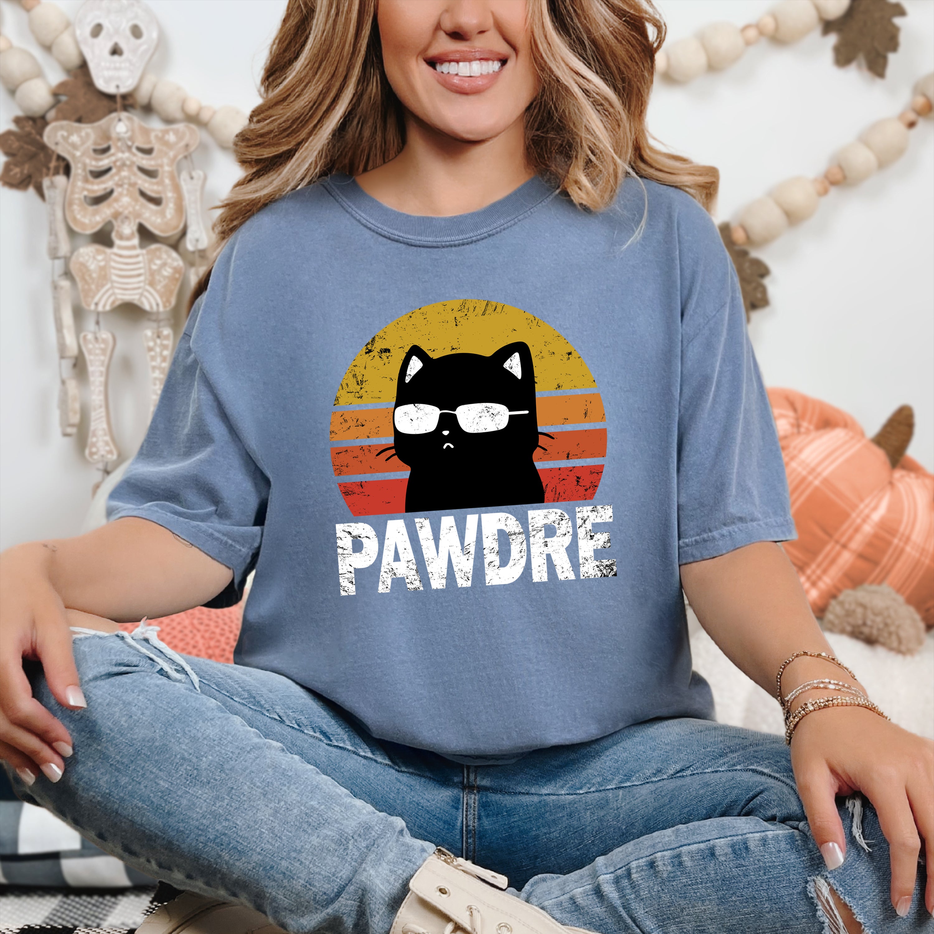 Pawdre Cat Dad Comfort Colors Shirt, Funny Pawdre Shirt for Cat Dad, Gift for Him