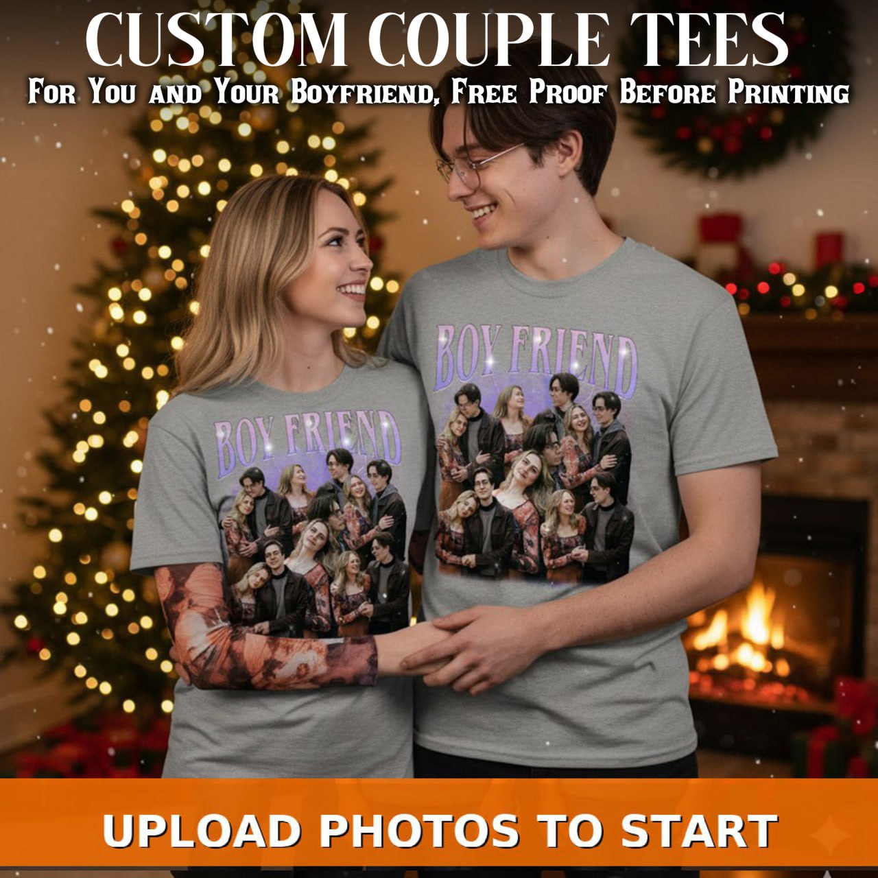 Custom Family Photo Face Shirt, Wife or Girlfriend Photo Shirt, Personalized Bootleg Birthday Gift