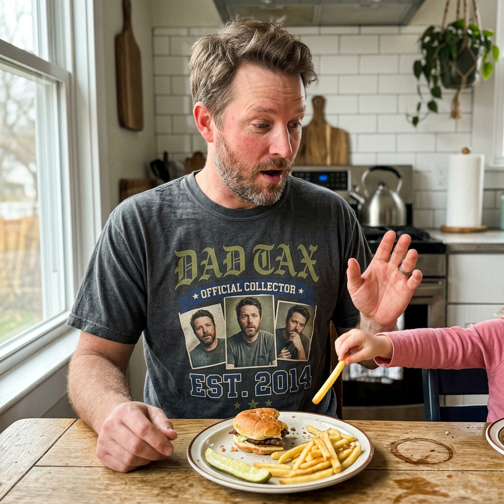 Personalized Dad Tax T-Shirts – Custom Photo “Est.” Collage Tee