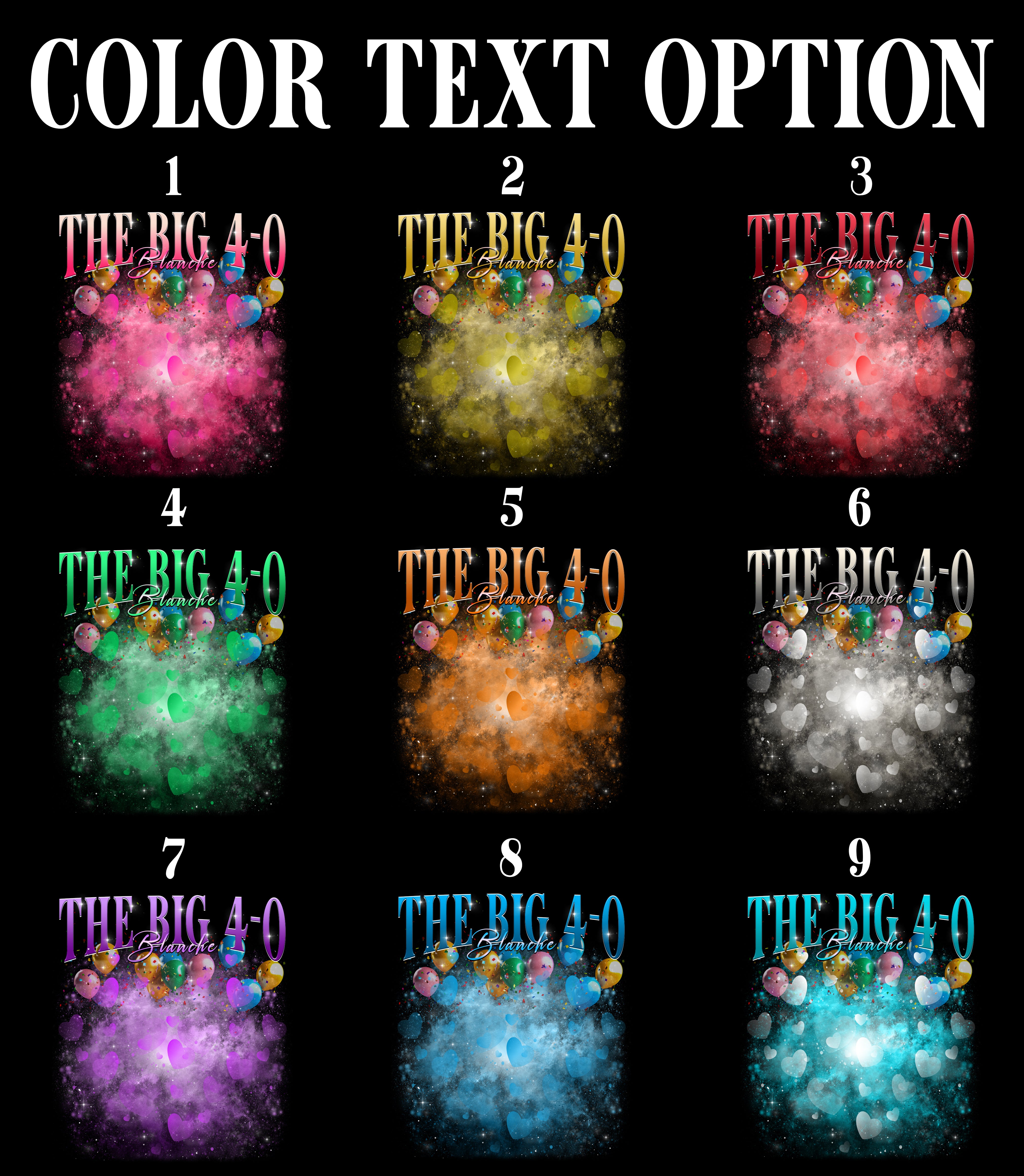 The Big 4-0 Birthday T-Shirts, Custom Photo Celebration Tee