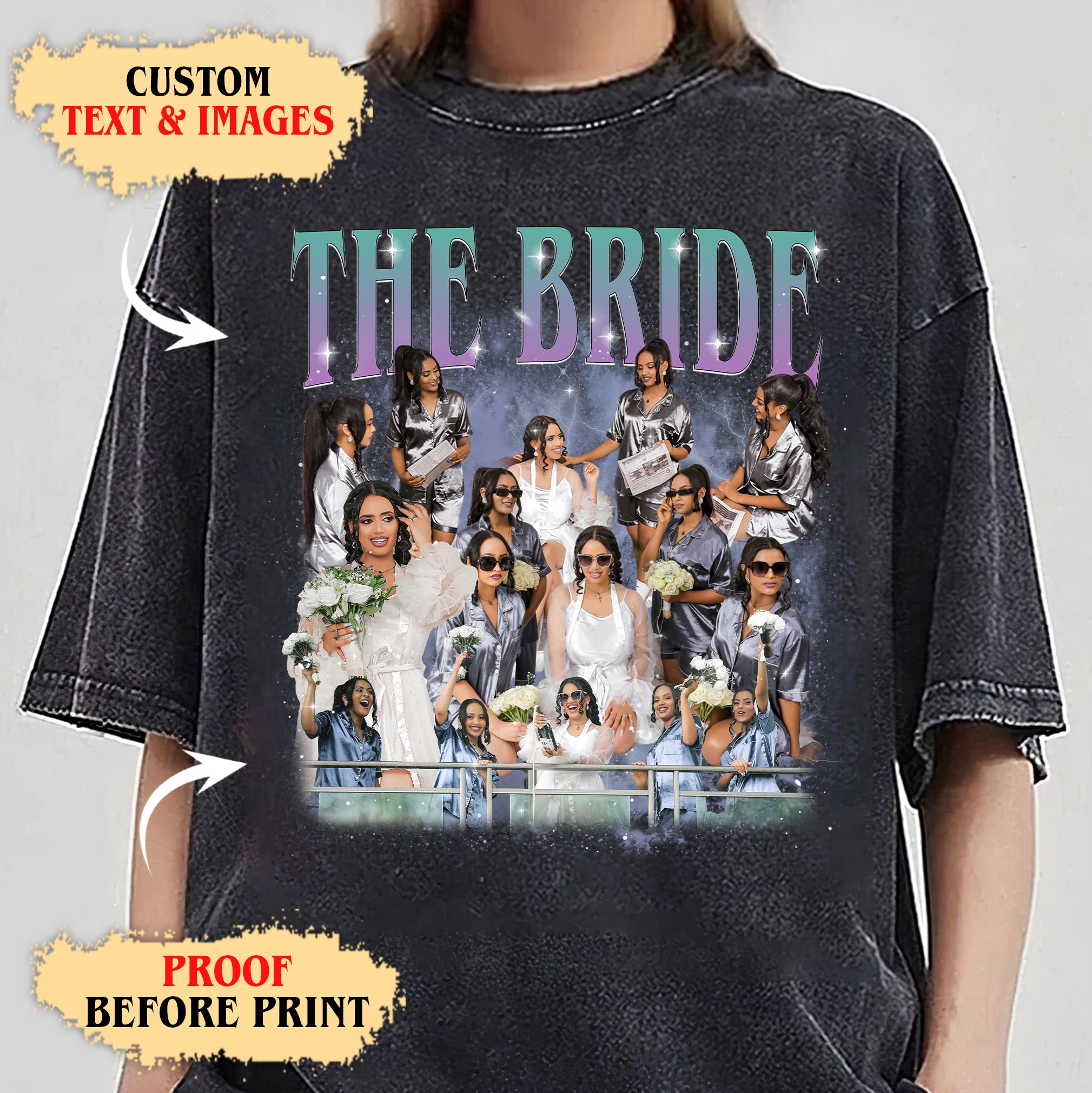 Custom Bachelorette Party Shirt – Bride or Groom Squad Photo