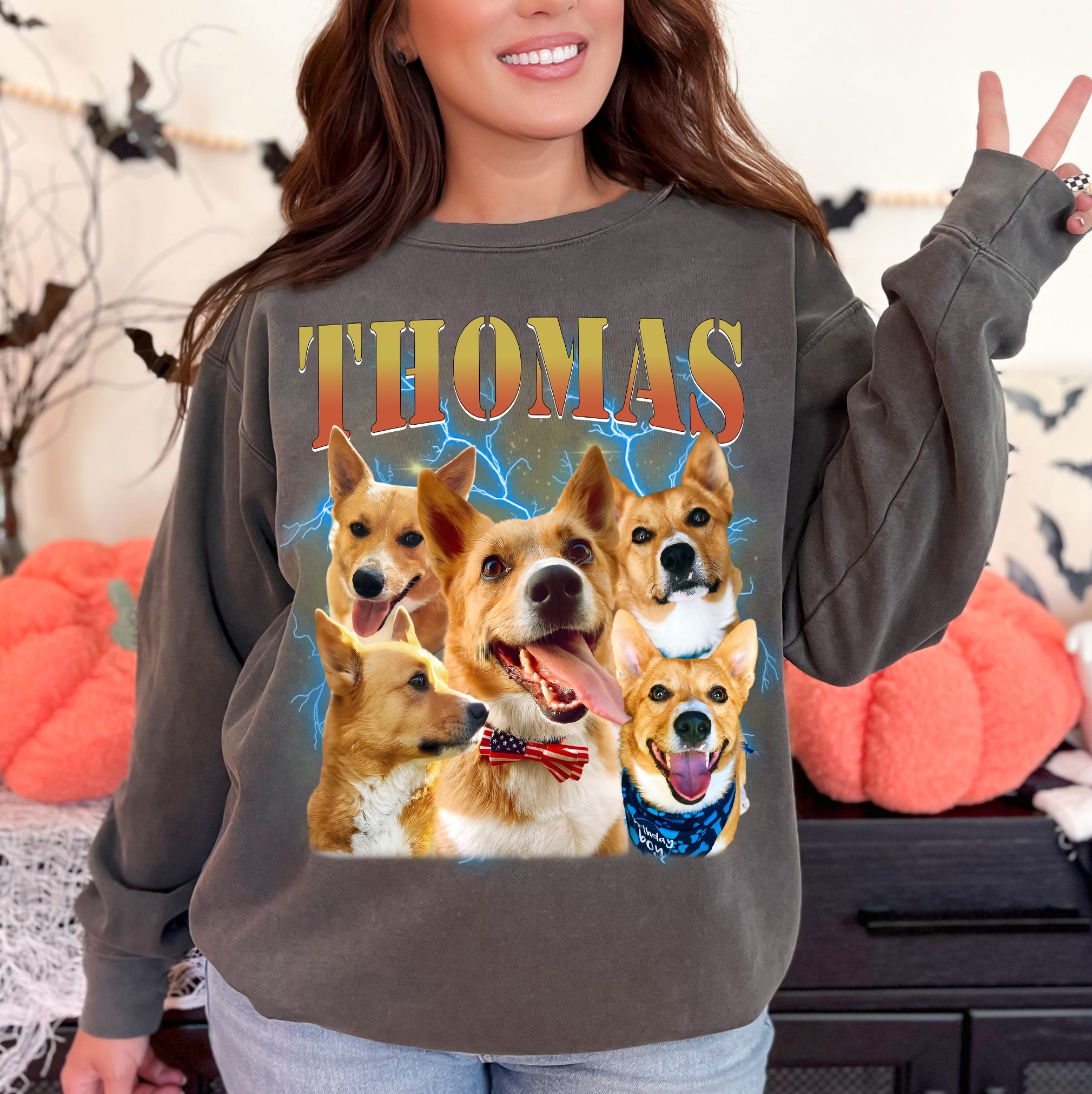 Custom Dog Face Shirt – Bootleg Pet Photo Collage Tee