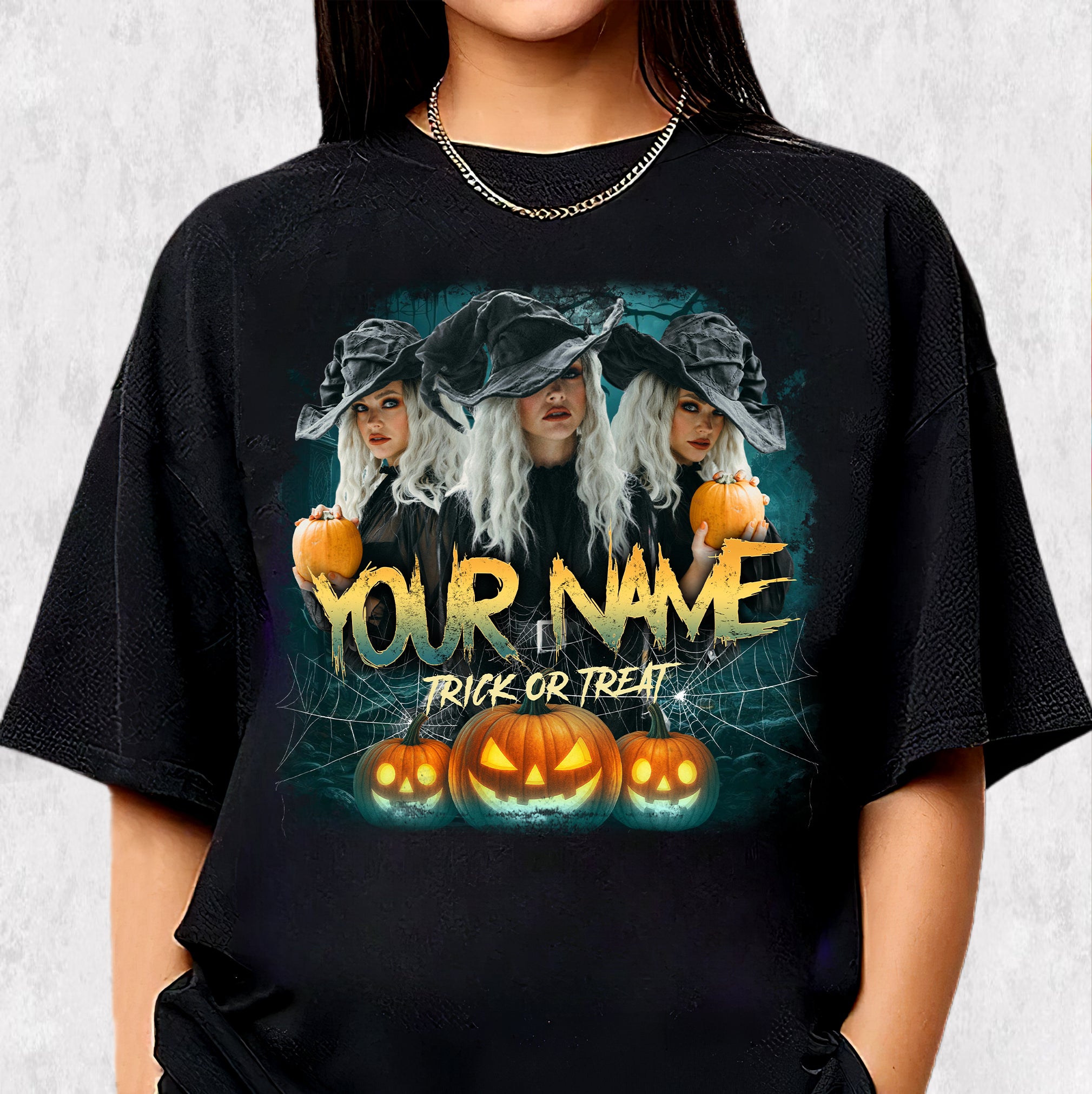 Custom Halloween Witch Shirt – Trick or Treat Tee