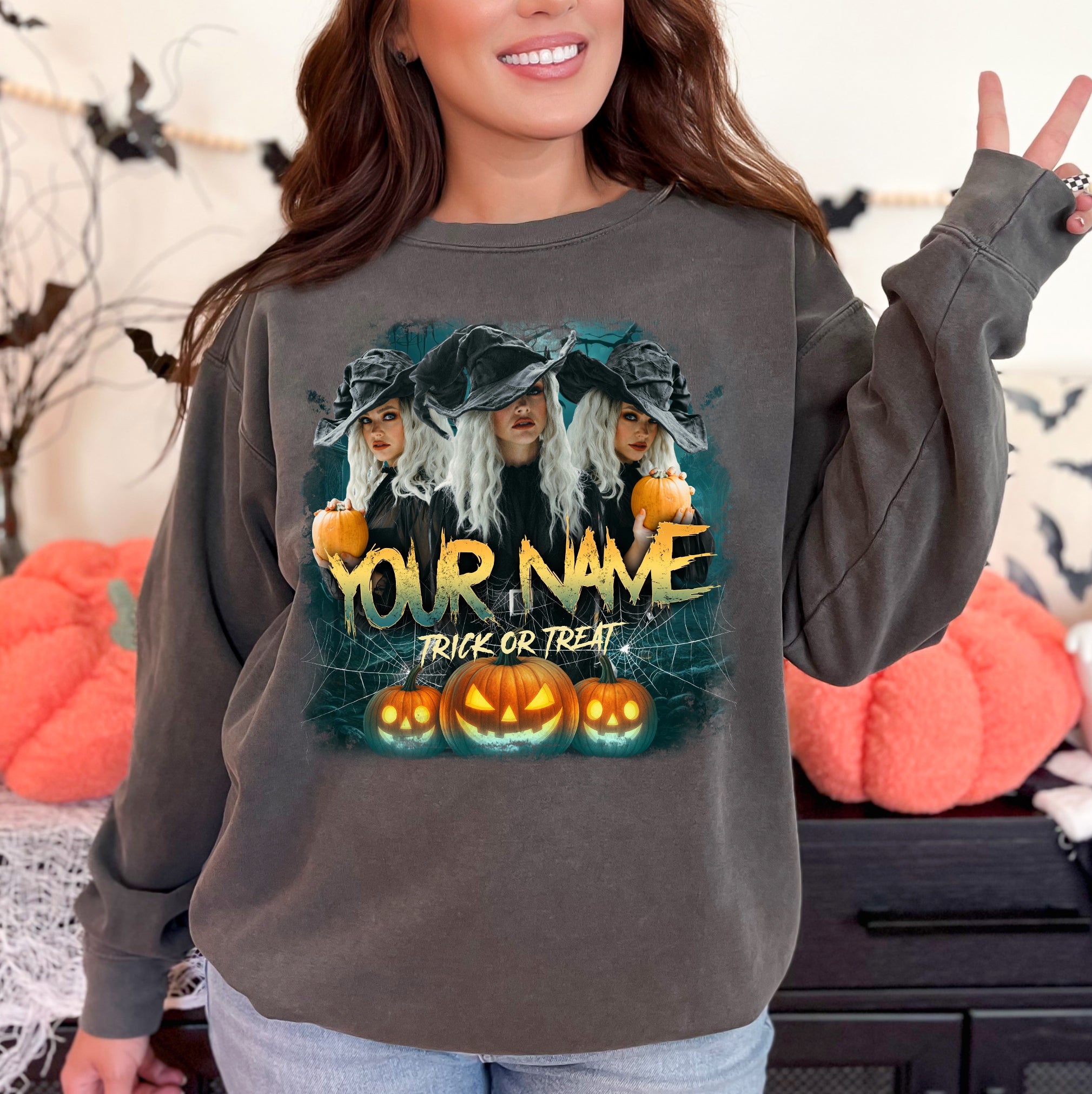 Custom Halloween Witch Shirt – Trick or Treat Tee