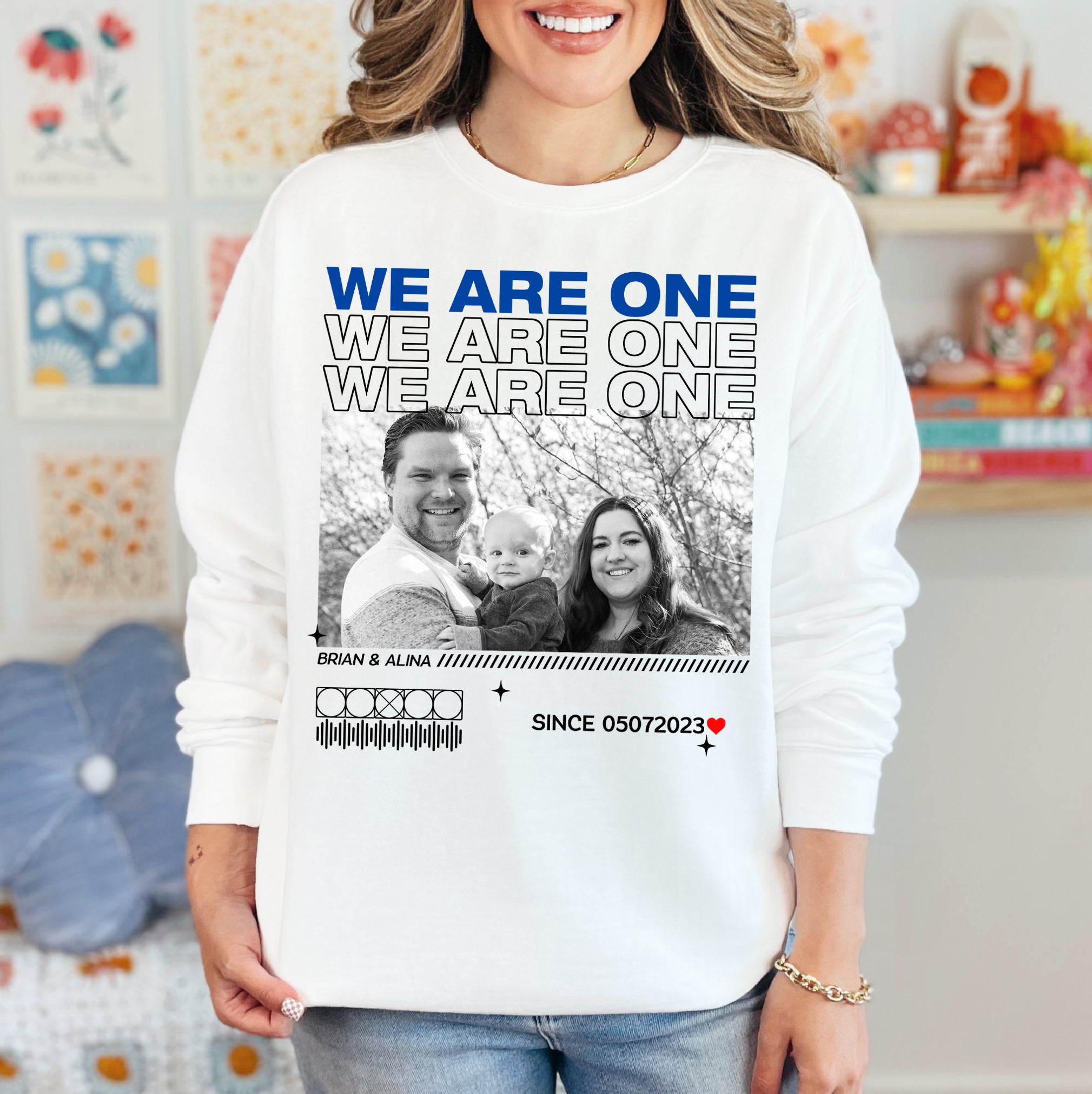 Custom We Are One Shirt – Personalized Comfort Colors Family Photo Gift