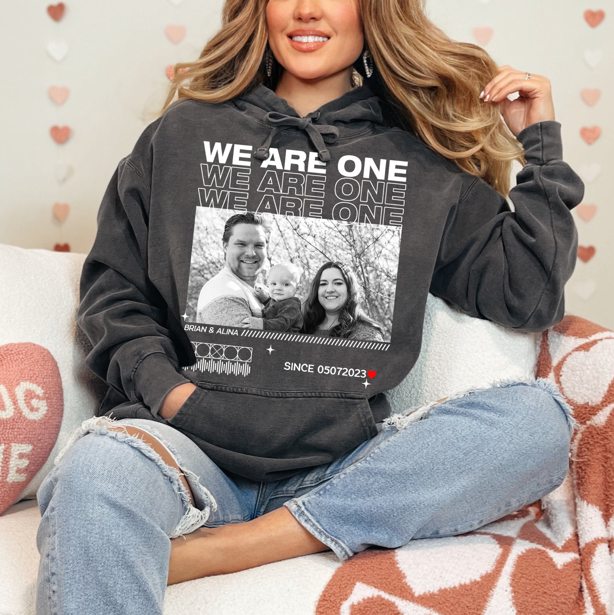 Custom We Are One Shirt – Personalized Comfort Colors Family Photo Gift